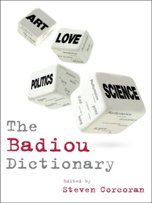 cover image of The Badiou Dictionary